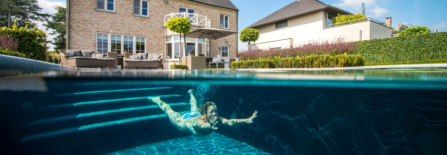 hybride zwembad zwemvijver